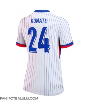 Franța Ibrahima Konate #24 Echipament de Fotbal Replică European 2024 Femei Deplasare